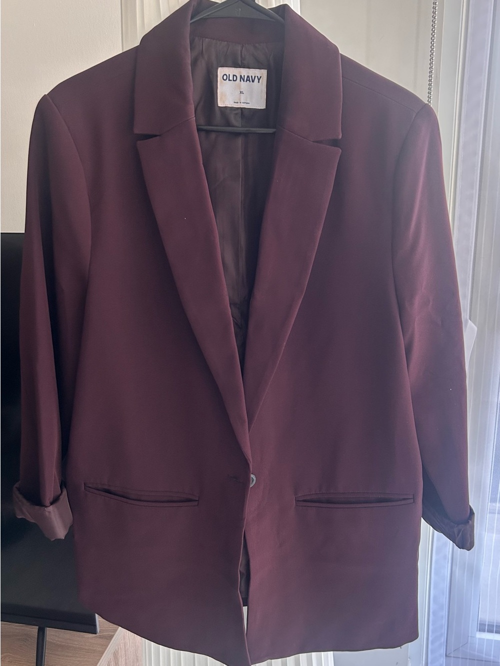 Old Navy Woman’s Burgundy Blazer